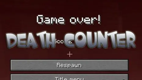 Мод на счет смертей для Майнкрафт 1.17.1/1.16.5/1.15.2/1.14.4/1.12.2/1.7.10 (Death Counter)