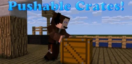Мод на ящики для Майнкрафт 1.8/1.7.10 (Pushable Crates) Мод на ящики для Майнкрафт 1.8/1.7.10 (Pushable Crates)