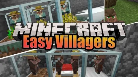 Мод на жителей для Майнкрафт 1.17.1/1.16.5 (Easy Villagers) Мод на жителей для Майнкрафт 1.17.1/1.16.5 (Easy Villagers)