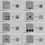 Часть рецептов на карте OneBlock.