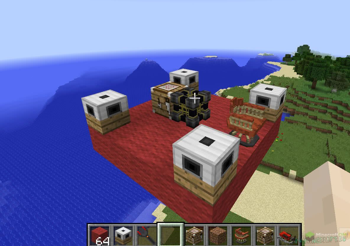 Корабли в моде Valkyrien Skies.