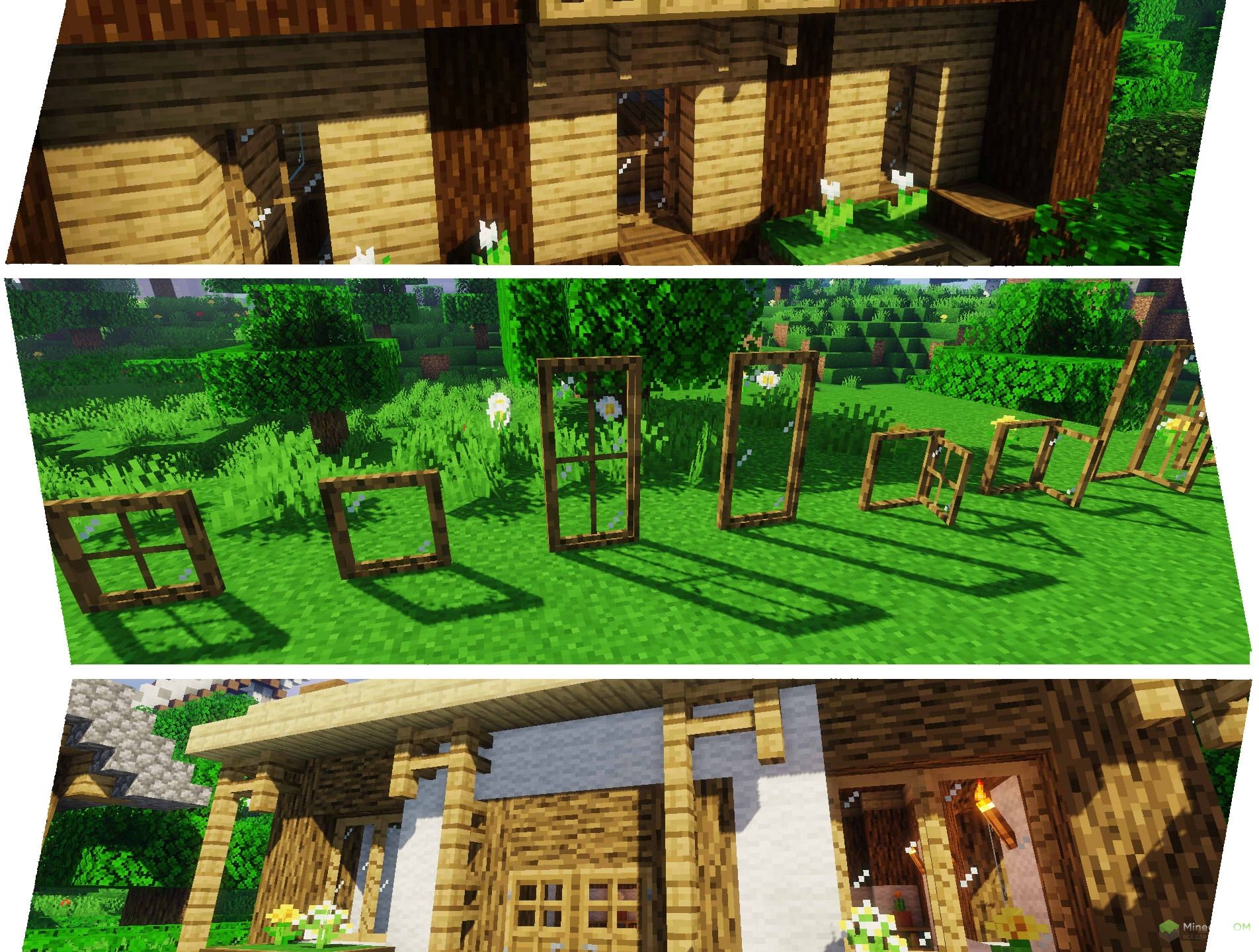 Окна в моде Macaws Windows для Майнкрафт.