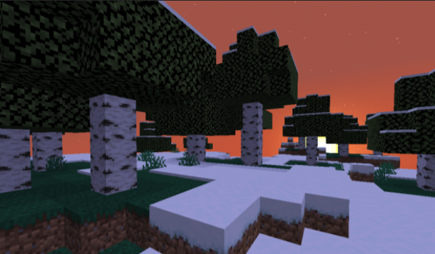 Снежный лес