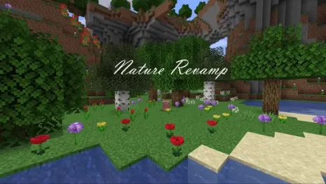3D текстуры для Майнкрафт 1.17.1 / 1.16.5 (Nature Revamp) 3D текстуры для Майнкрафт 1.17.1 / 1.16.5 (Nature Revamp)