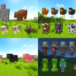 Различные текстуры мобов для различных биомов