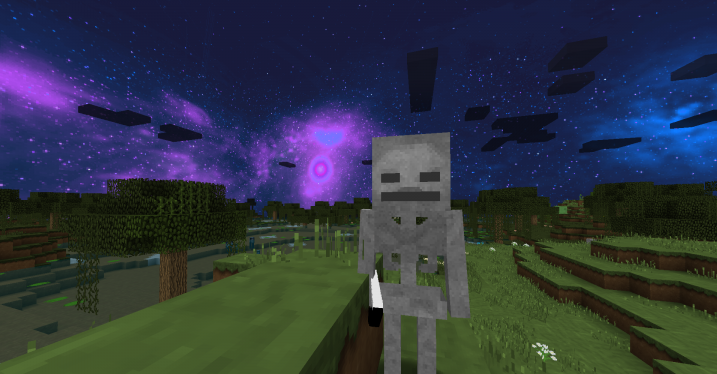 Небо и скелет