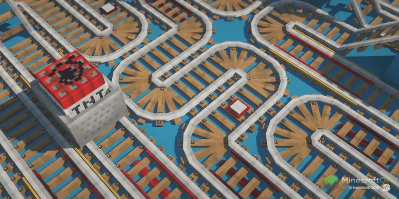 Вагонетка и рельсы