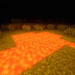 Ночь и лавовое озеро