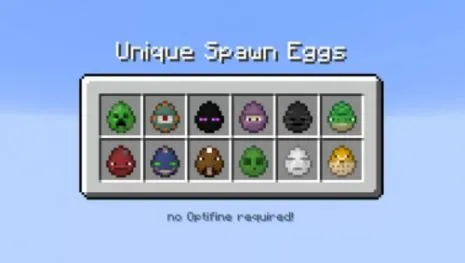 Текстуры на яйца для Майнкрафт 1.16.5 / 1.15.2 (Unique Spawn Eggs) Текстуры на яйца для Майнкрафт 1.16.5 / 1.15.2 (Unique Spawn Eggs)