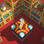 Стол зачарования и книжные полки