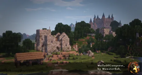 Мод на структуры для Майнкрафт 1.15.2 / 1.14.4 (WallsOfConquest_) Мод на структуры для Майнкрафт 1.15.2 / 1.14.4 (WallsOfConquest_)