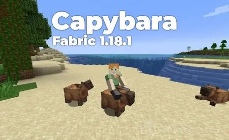 Мод на капибару для Майнкрафт 1.18.1 / 1.17.1 (Capybara) Мод на капибару для Майнкрафт 1.18.1 / 1.17.1 (Capybara)
