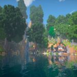 Озеро с текстурами