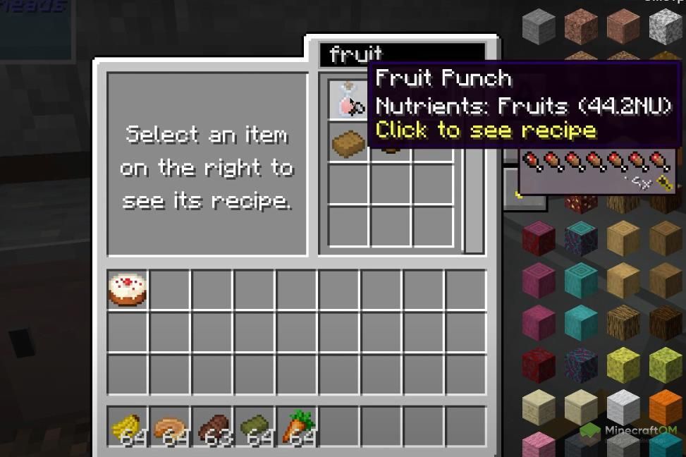 Отображение характеристик из модов.