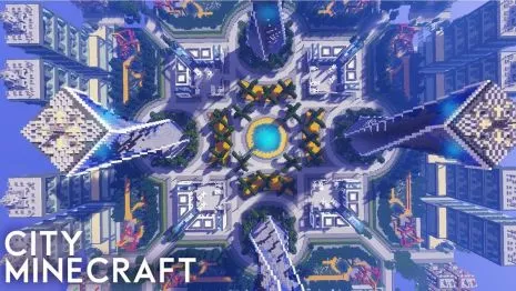 Карта на город для Майнкрафт 1.13.2 (Город) Карта на город для Майнкрафт 1.13.2 (Город)