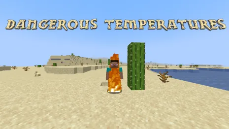 Мод на температуру для Майнкрафт 1.17.1 (Dangerous Temperatures)