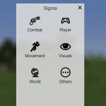 GUI меню одного из видов оформления