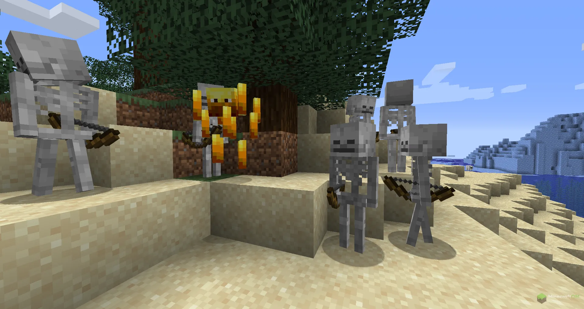 Мобы имеют шанс появиться с модификатором