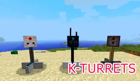 Мод на оружие для Майнкрафт 1.16.5 (K-Turrets)