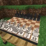 Шахматная доска во время игры