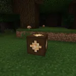 Деревянная лампа из тёмного дуба