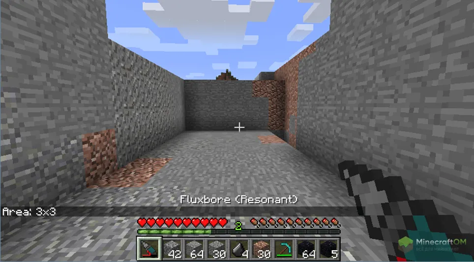 Пример работы флюксового бура