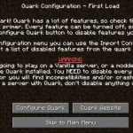 Меню настройки