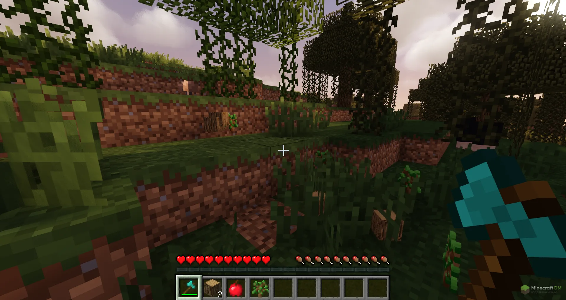 Добыча древесины топором