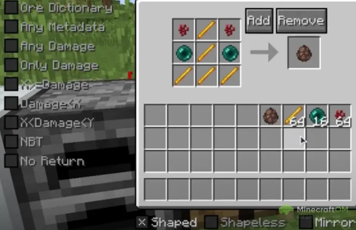 Добавление нового крафта