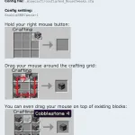 Быстрое выкладывание предметов в верстаке