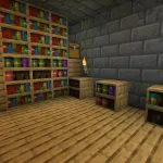 Обтесанные книжные полки