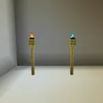 Факелы на заборе