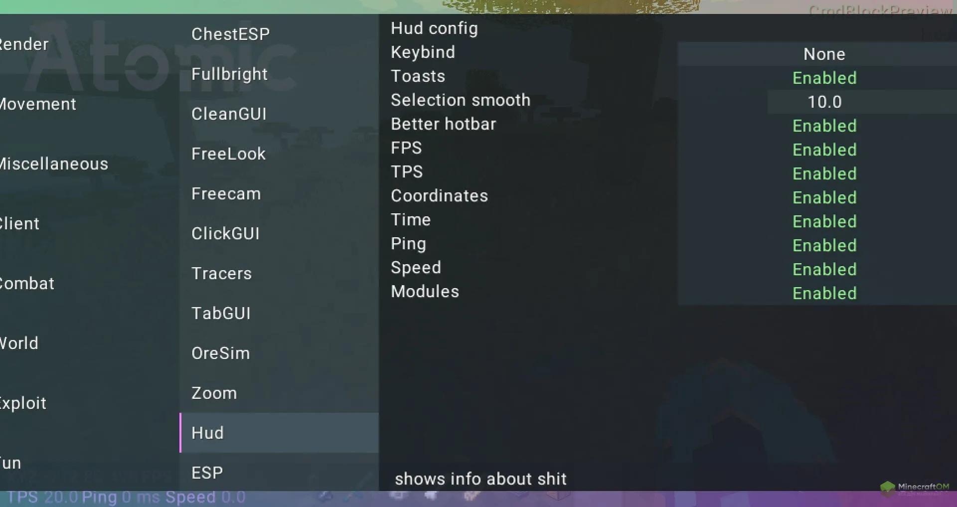 Панель функций