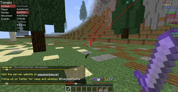 Читы в действии