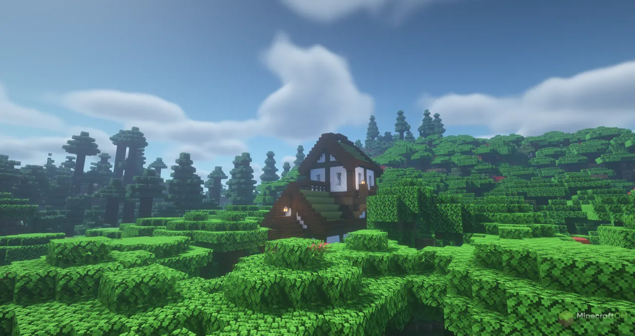 Хижина посреди леса