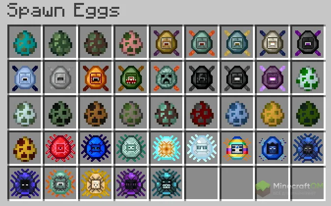 Яйца для призыва новых мобов