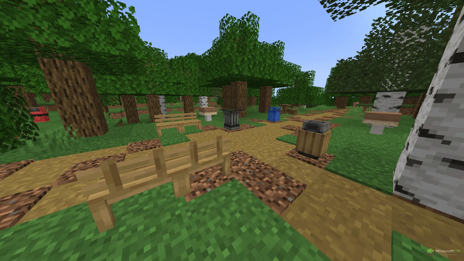 Задекорированный парк