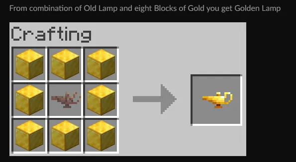 Создание золотой лампы