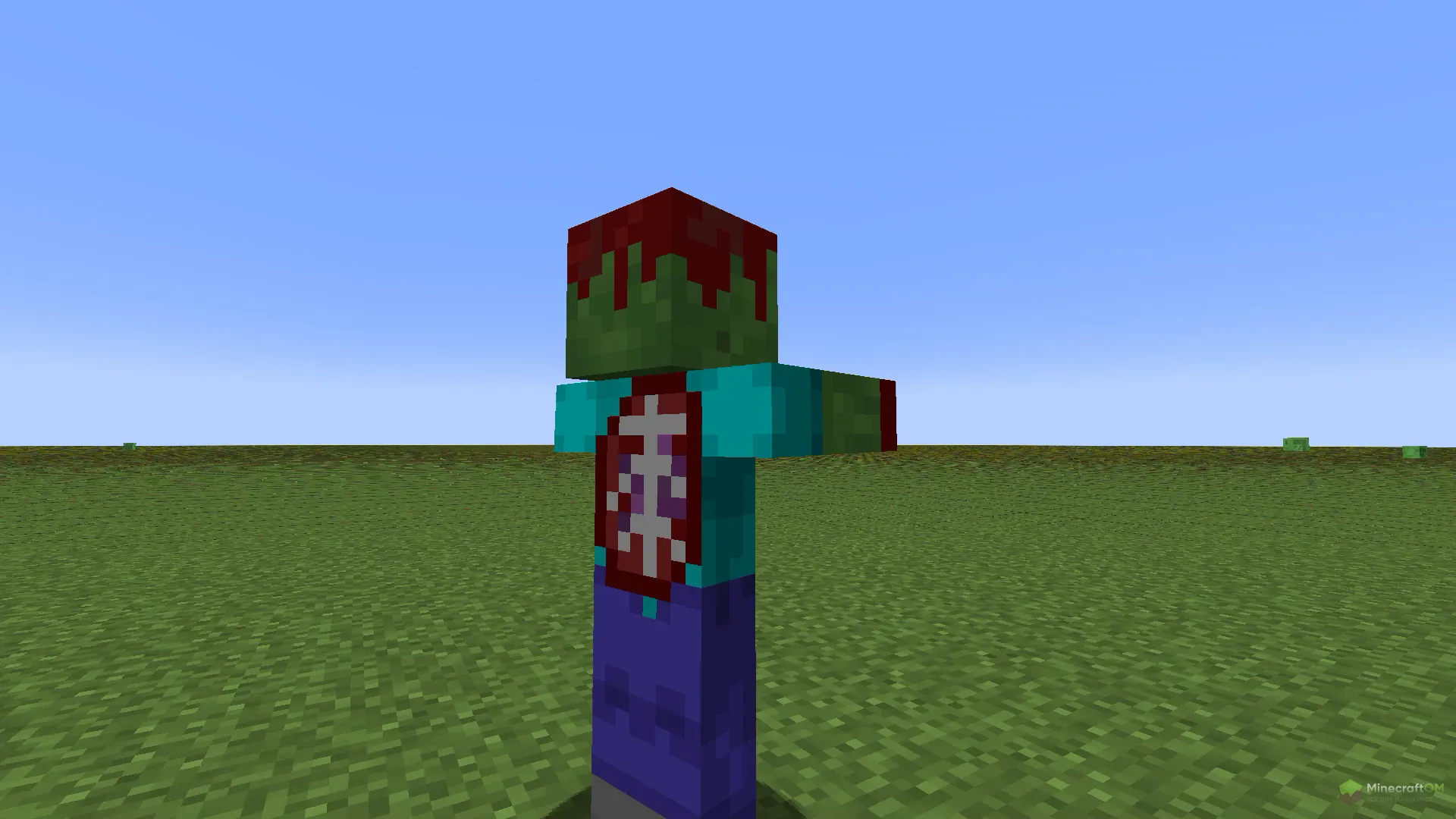 Кровавый зомби сзади