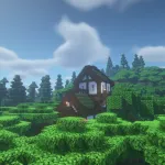 Хижина посреди леса