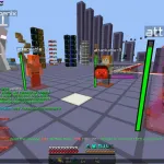 Чит в действии на сервере