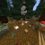 Лес с новыми декорациями