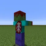 Кровавый зомби сзади