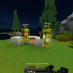 Чит в действии на сервере