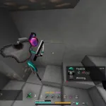 Чит в действии на сервере