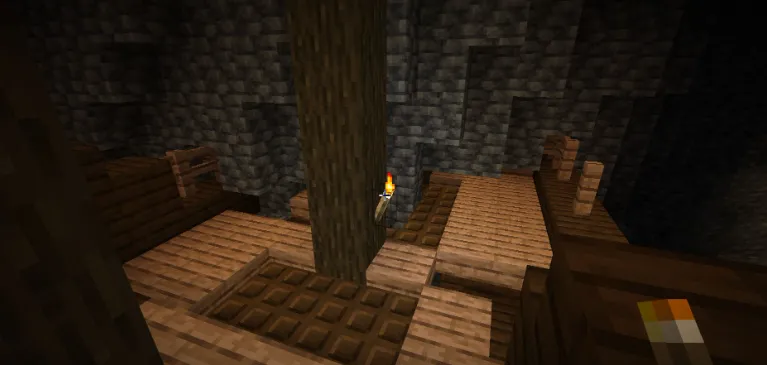 Спуск к подземному кораблю