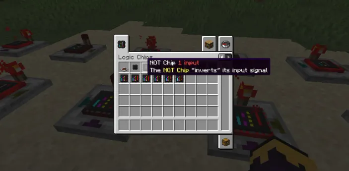 Чипы из мода в инвентаре