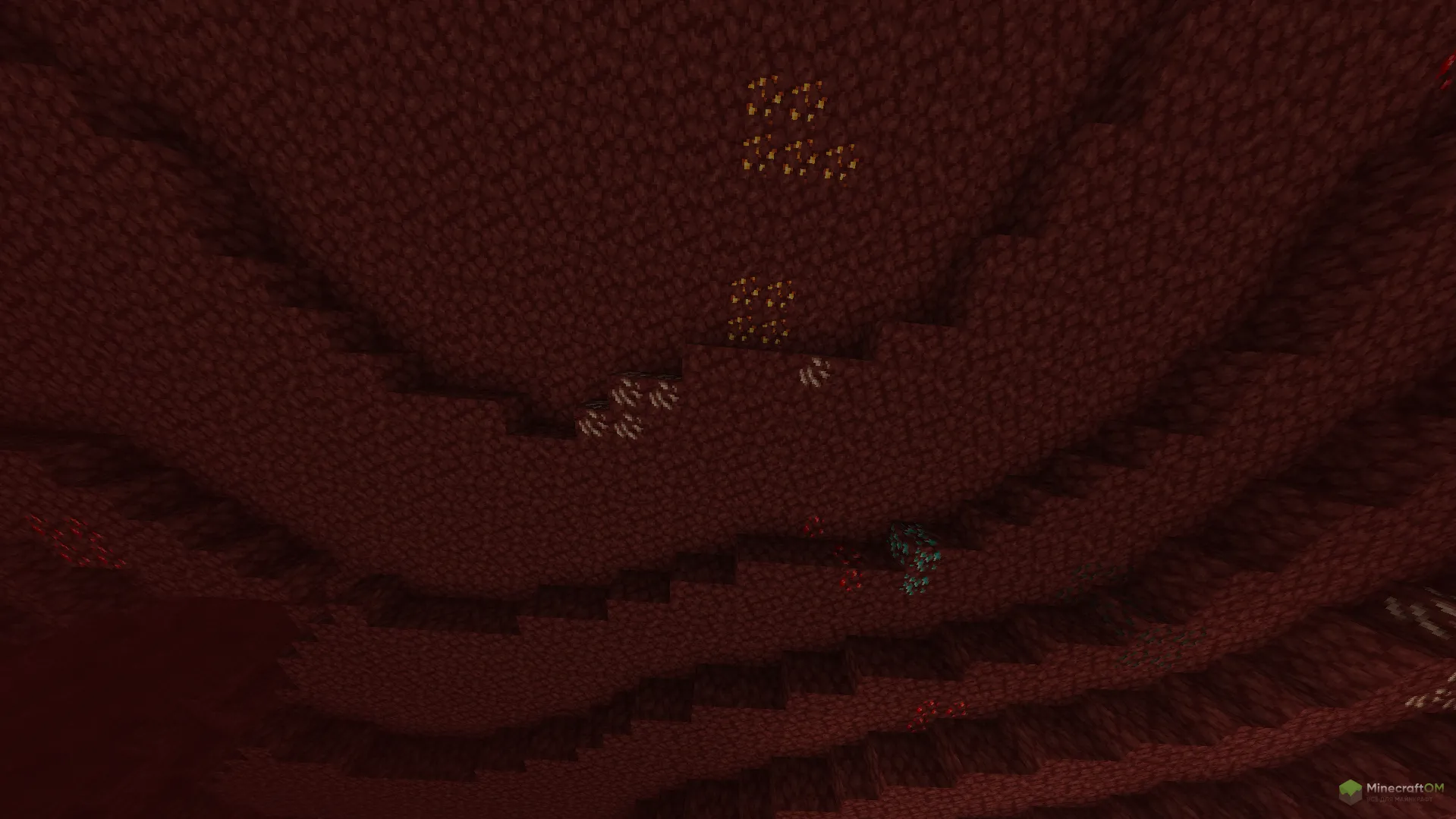 Железная руда в Аду в моде Resource Nether Ores