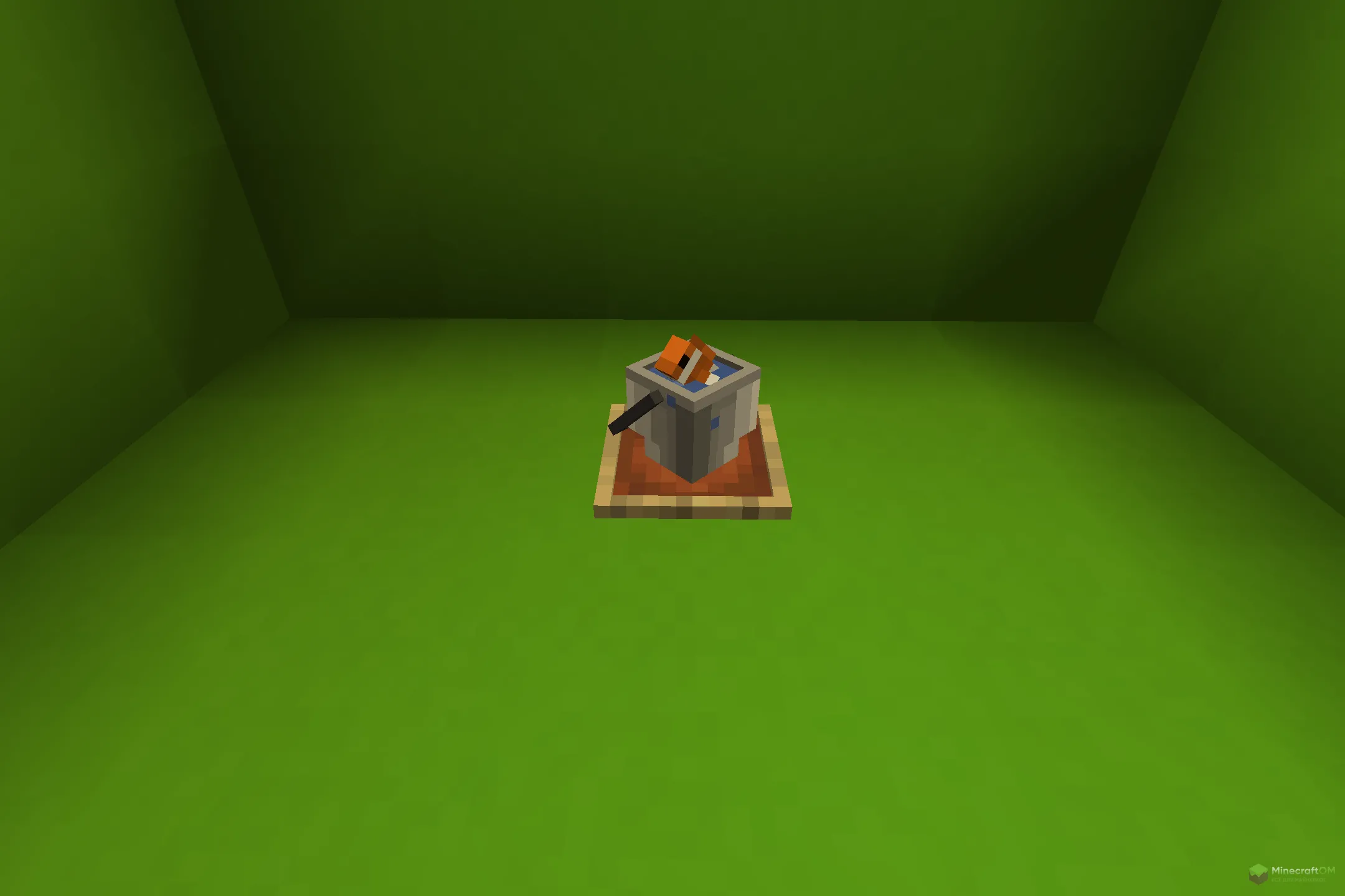 Новое ведро с рыбой-клоуном из текстурпака Findrek's 3D Buckets and Fish