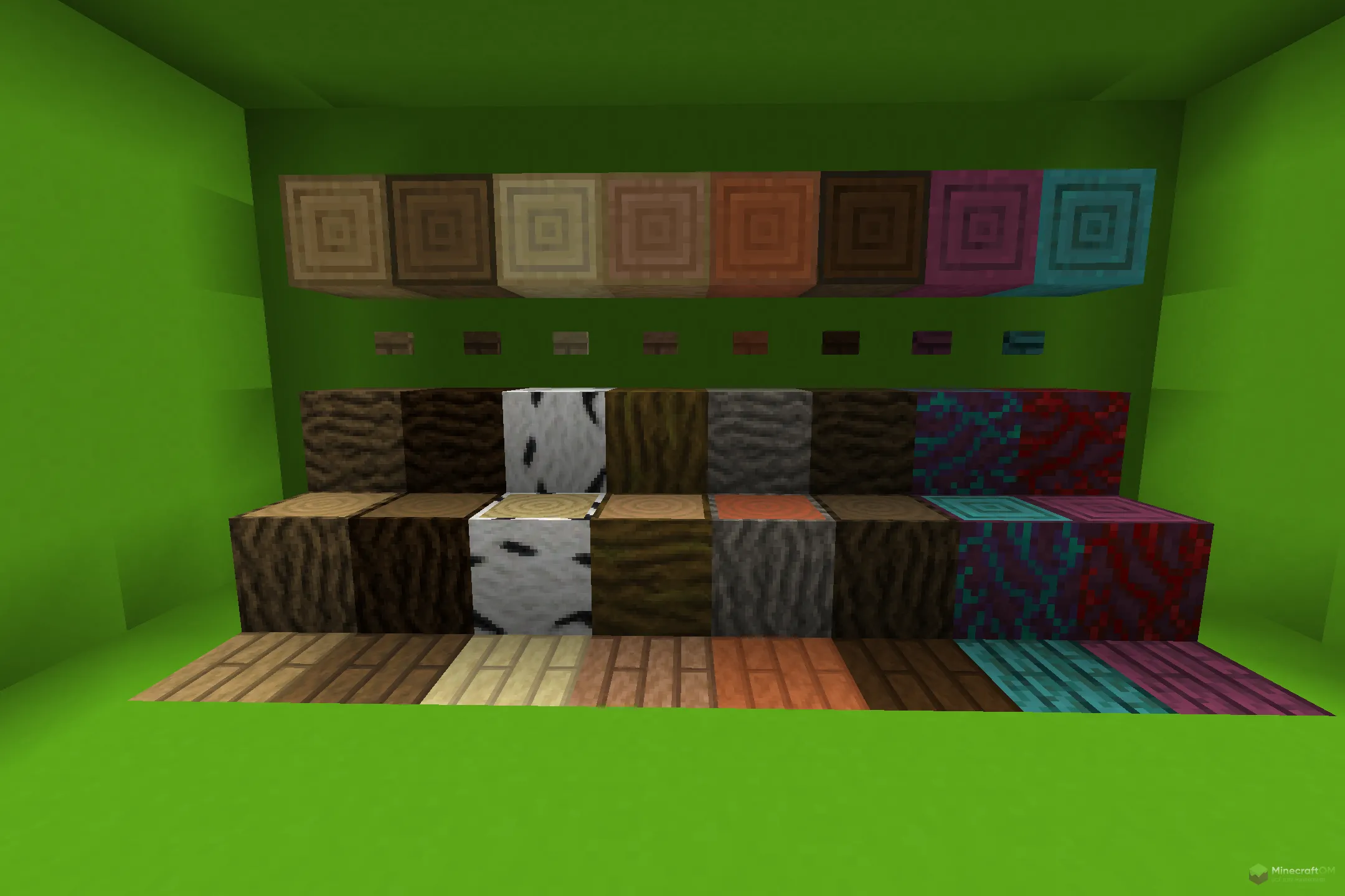 Новые бревна из текстурпака Immersion